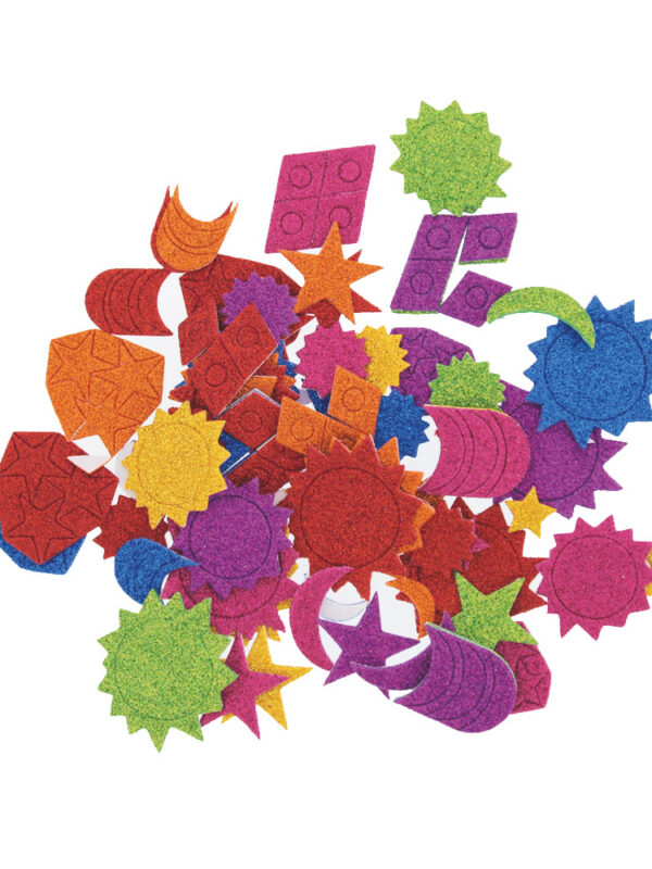 Gummy stickers P/90 glitter mix