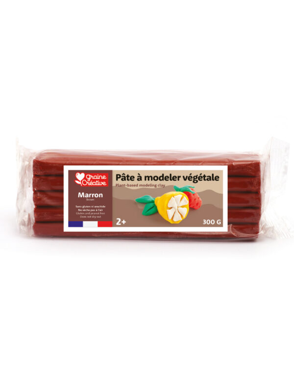 Vegetable modelling clay 300g – Brown