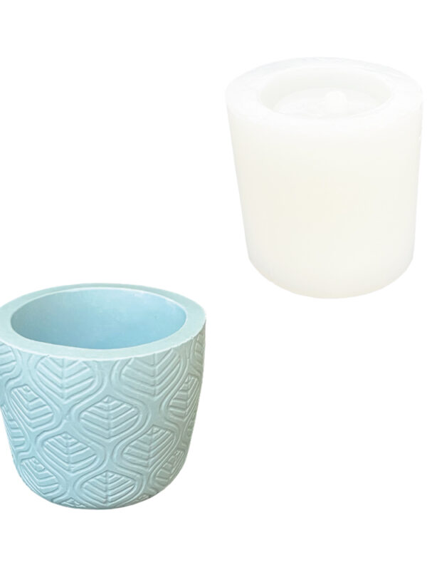 Pot de fleurs à motifs en silicone