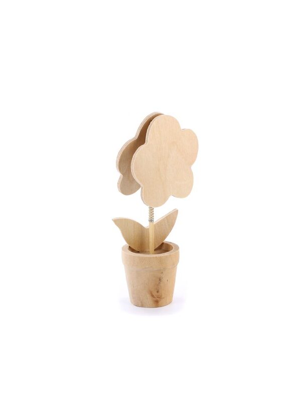 Photo holder with clip flower 12cm (1 pc)