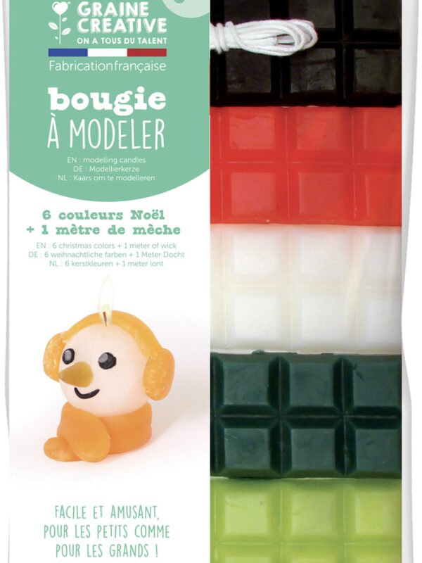 Modeling candle wax 240 g – Christmas colors