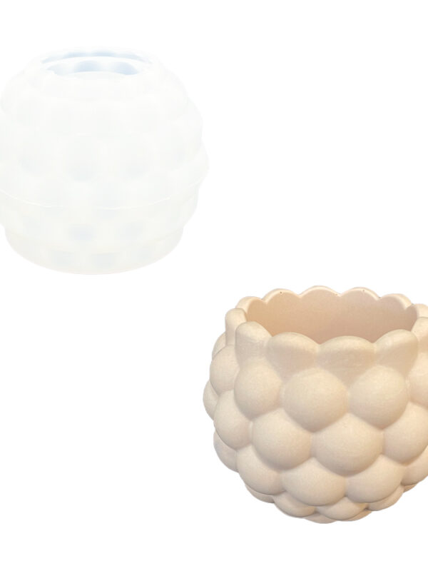 Moule en silicone pour pot de fleurs à bulles