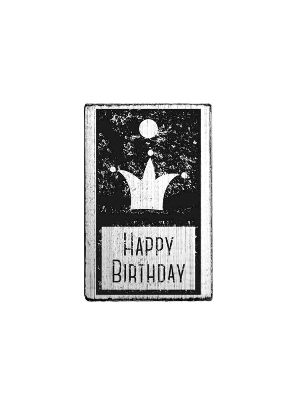 Holzstempel Vintage 70 mm x 42 mm – Happy Birthday