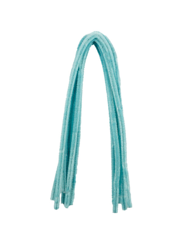 Chenille 8 mm x 500 mm - Sky blue (10 pcs) ZKK