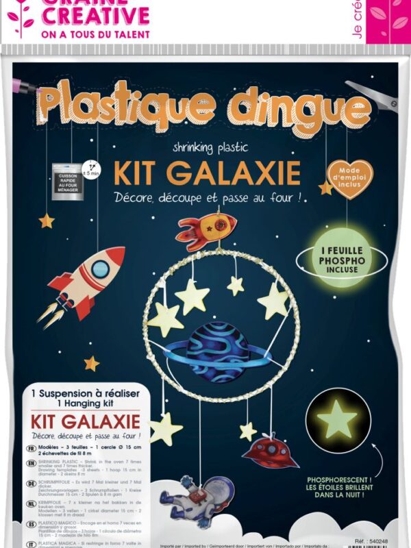 Crazy plastic kit galaxy hanging decoration