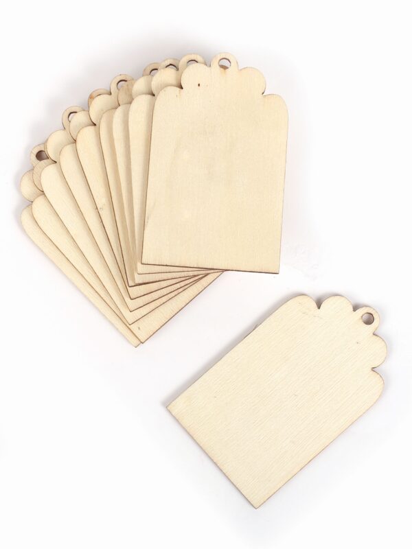 Set mit 10 Holzspänen 40 x 65 x 2 mm