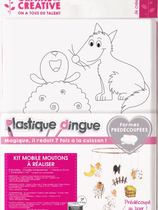 Crazy plastic kit sheep mobile