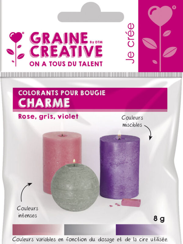 Candle colorants charm
