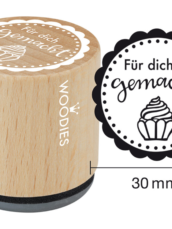 Houten stempel Woodies 30mm - Mit Liebe hausgemacht