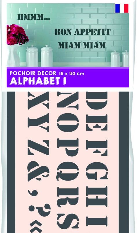 Stencil 15cm x 40cm – Alphabet