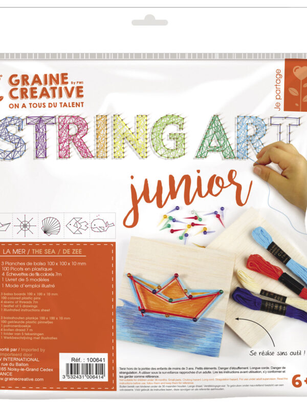 String art junior kit 220 mm x 265 mm x 20 mm - Ocean
