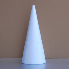 Styrofoam cone 40 cm