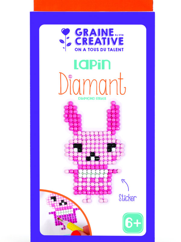 Diamond mosaic sticker kit – Rabbit