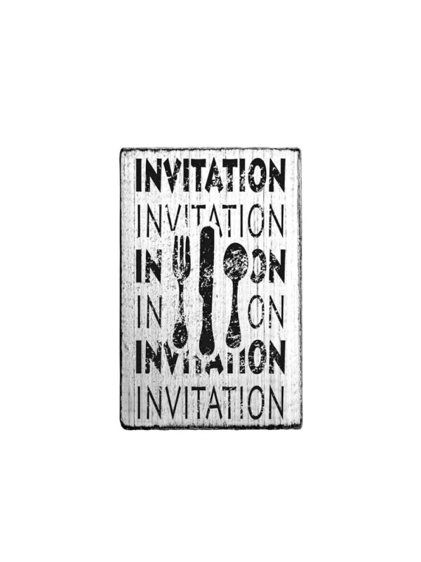 Holzstempel Vintage 70 mm x 42 mm – Einladung 3