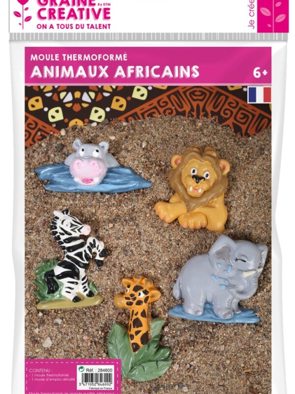 Thermo mould African animals