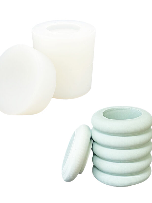 Moule à donuts en silicone avec couvercle