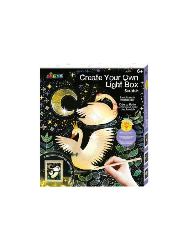 Scratch art light box – Fairy