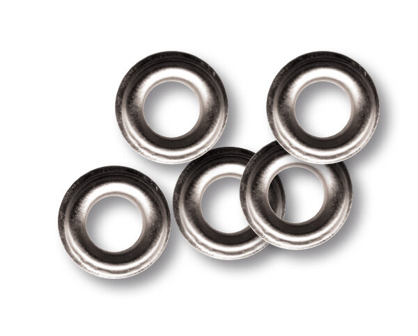 Metal eyelets Ø 20 mm – Silver (15 pcs)