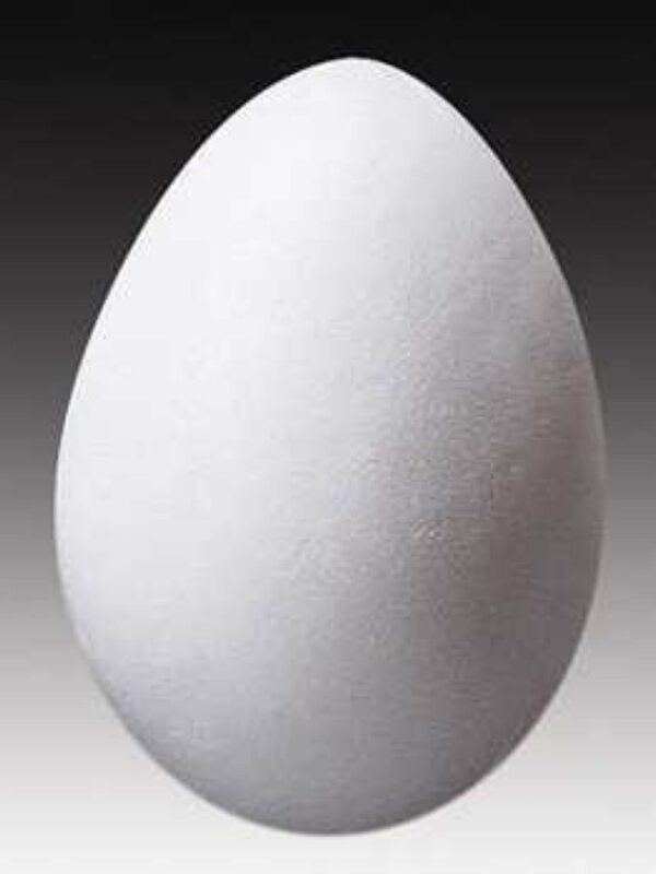 Styrofoam egg 8 cm, 25 pcs