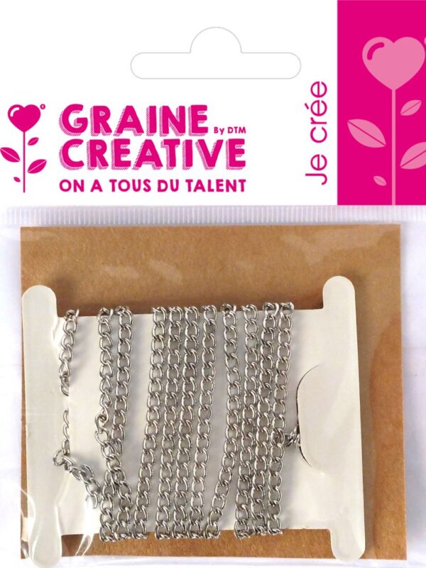 Chain 1m silver mesh 2mm