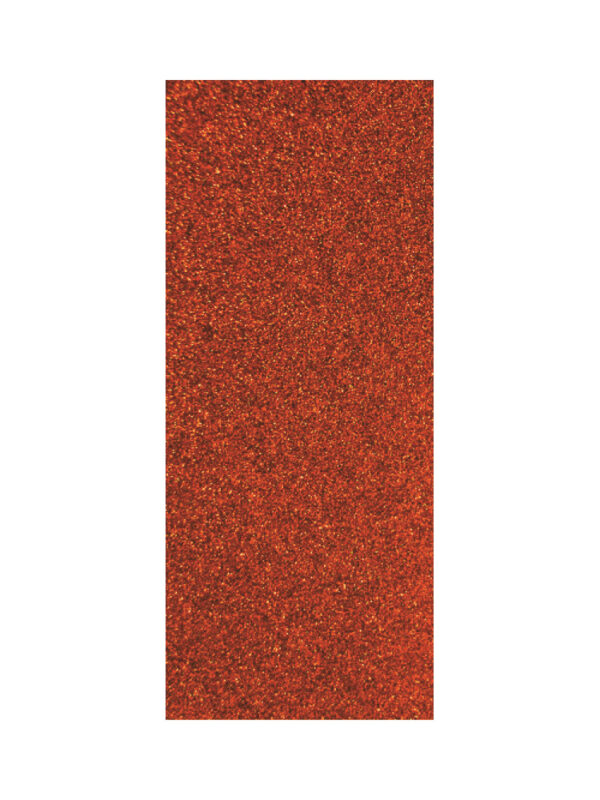 Heat-adhesive flex 150mm x 200mm – Glitter orange