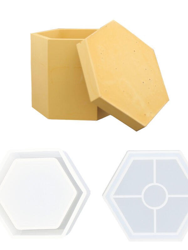 Moule en silicone hexagonal