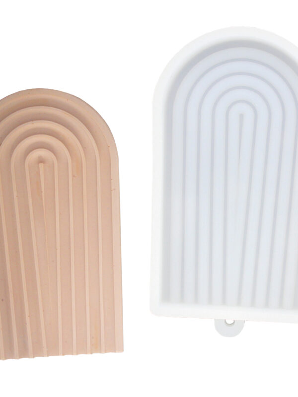 Moule en silicone arc-en-ciel étroit