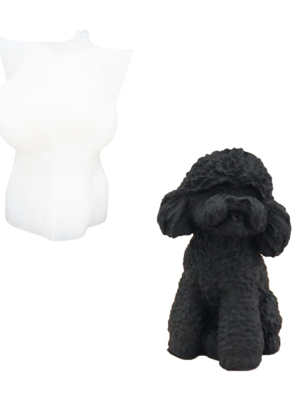 Moule en silicone pour chien caniche