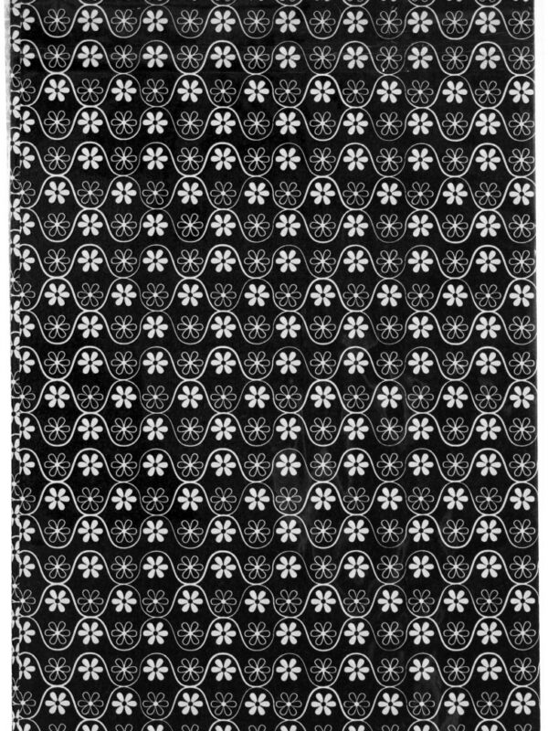 Gluepatch paper 30 x 40 mm black flower