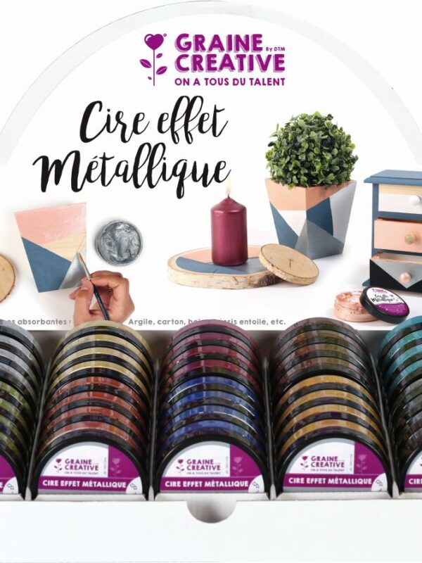 Display – Metallic-Wachseffekt (40 Stück)