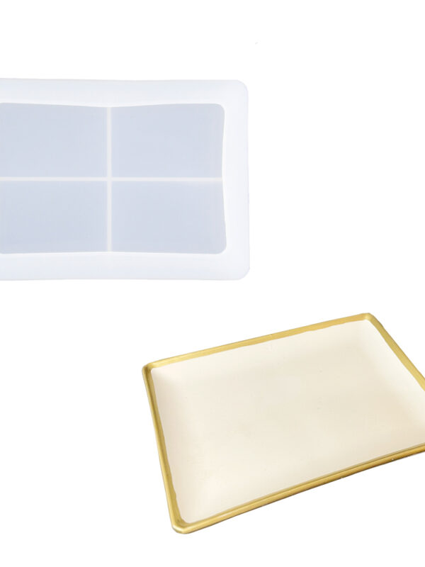 Moule en silicone pour plat rectangulaire