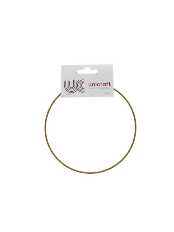 Metal ring gold Ø 15 cm epoxy