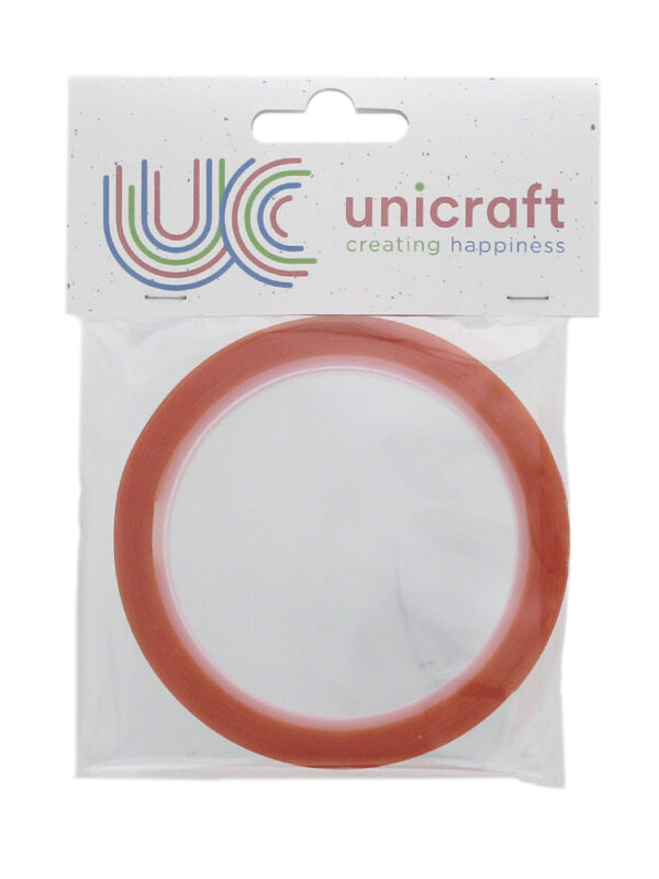 Unicraft Extra Sticky tape 10m x 6mm – Red