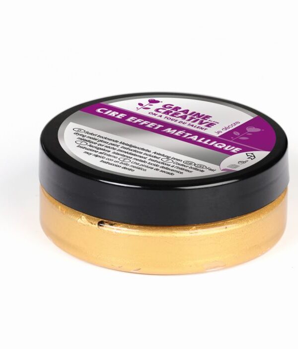 Metallic wax effect gold