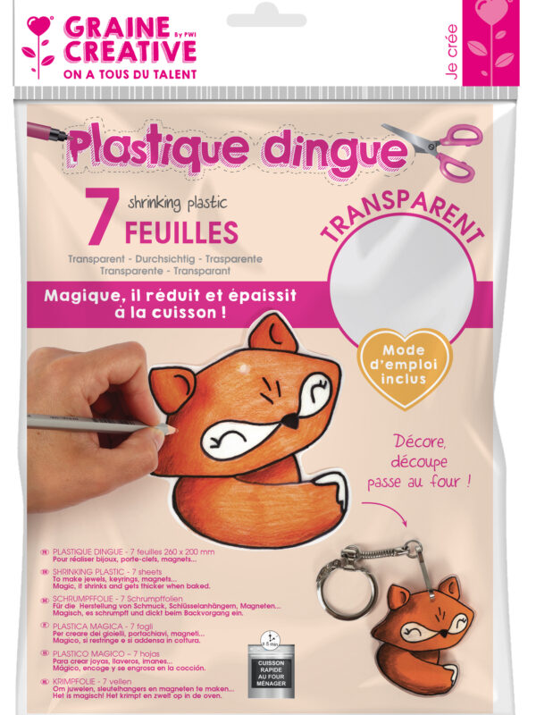 Shrink plastic 262 mm x 202 mm – Transparent sanded (7 pcs)