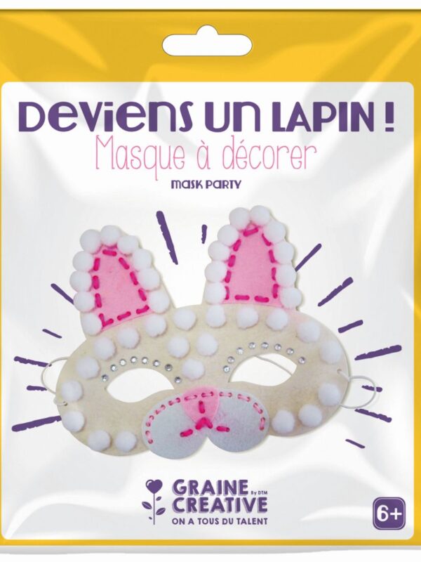 Felt mask 180 mm x 210 mm x 10 mm – Rabbit