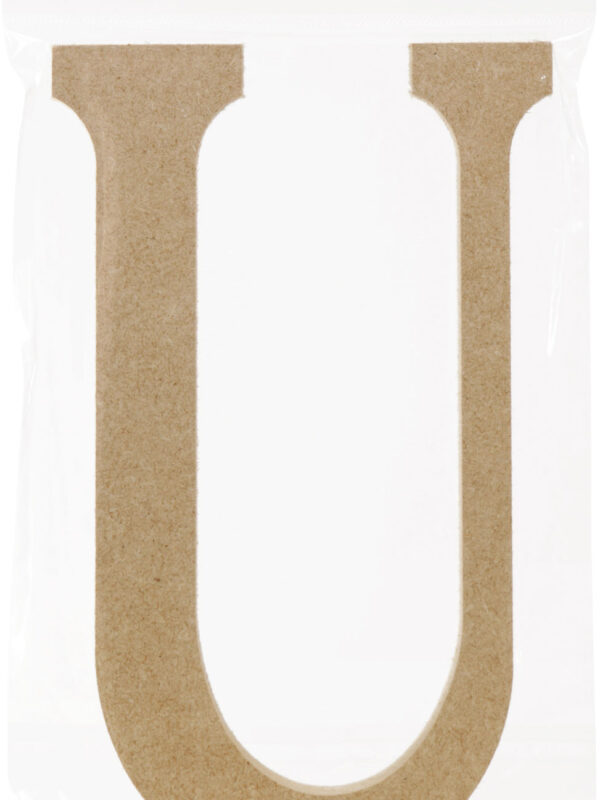 Lettre MDF 220 mm x 12 mm - U