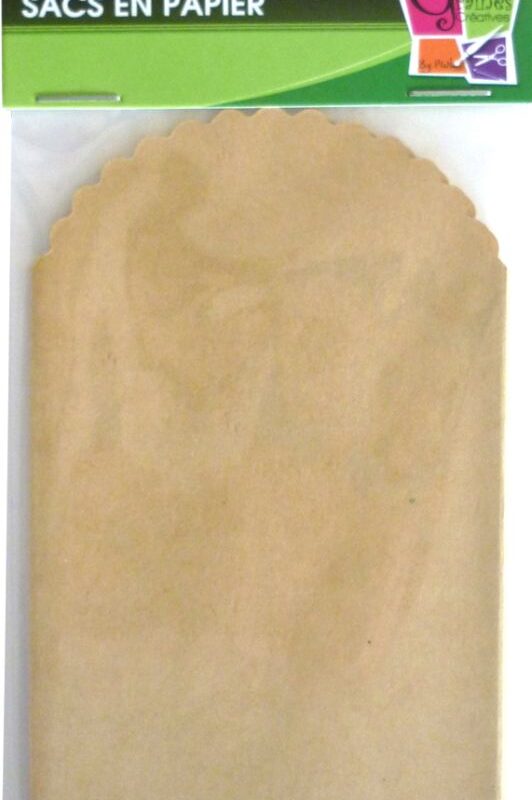6 kraft pouches 130 x 70
