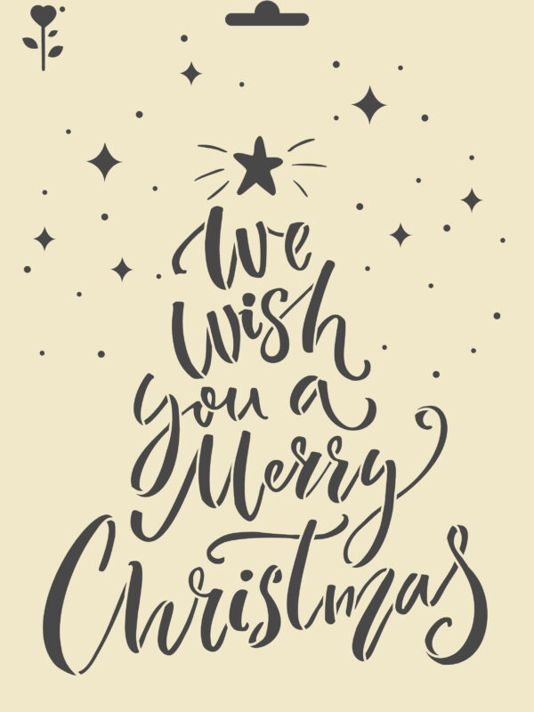 Stencil 210mm x 297mm – Merry Christmas
