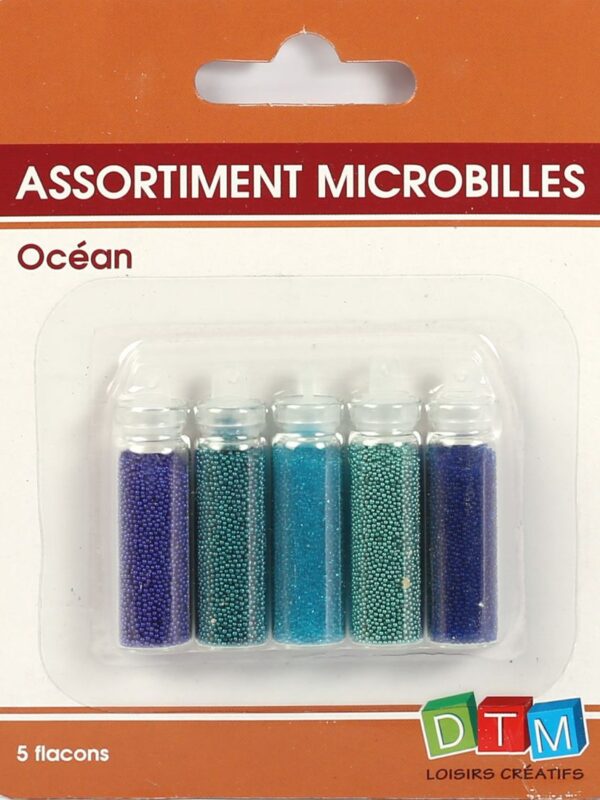 Assortment of 5 bottles ocean microbeads 5x20g