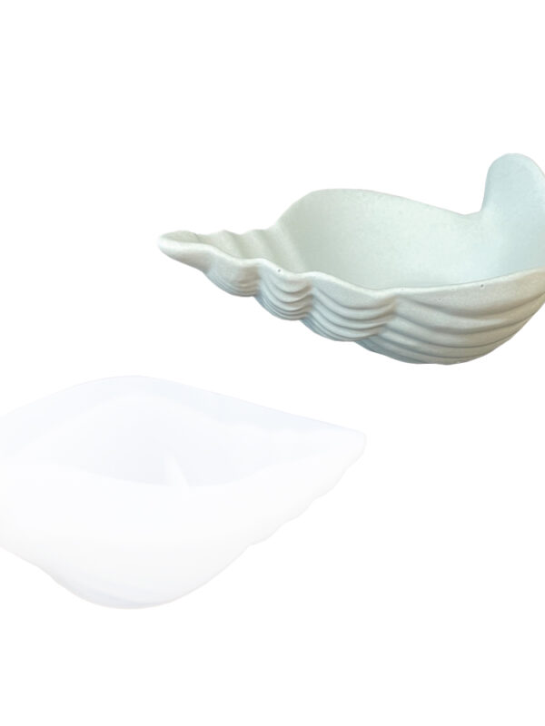 Moule en silicone pour bol en forme de coquille