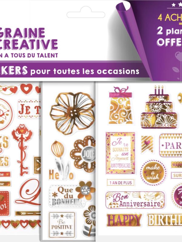 6 vellen stickers – Alle gelegenheden