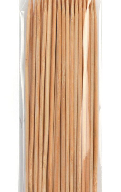 Wooden bamboo skewer 20 cm (50 pcs)