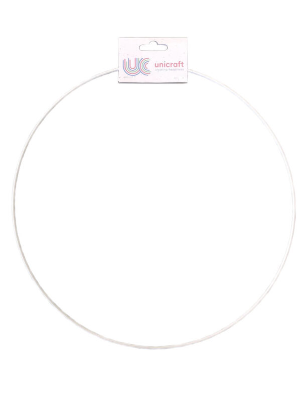 Metal ring white Ø 20 cm
