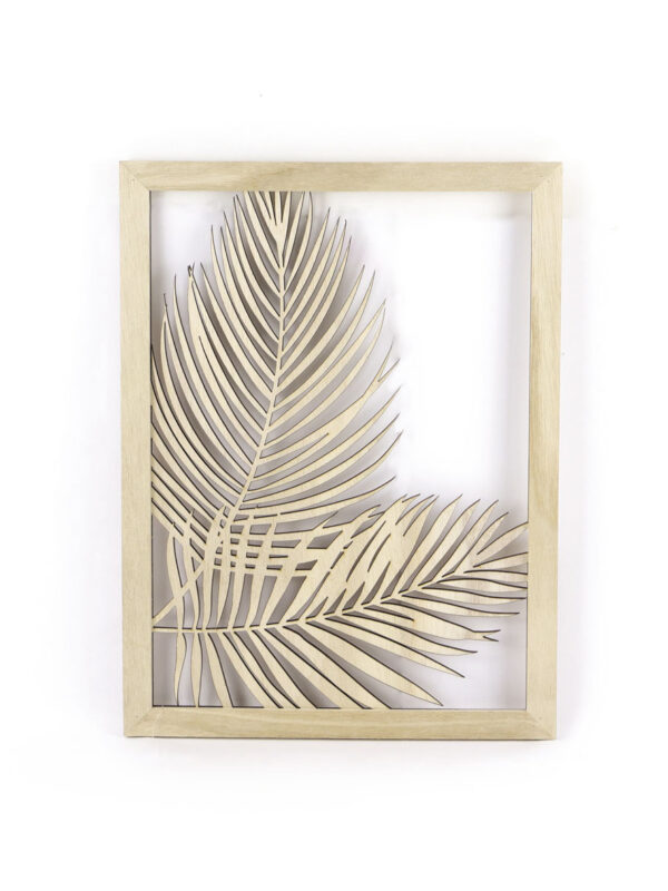 Wooden openwork frame 300 mm x 400 mm x 9 mm - Foliage