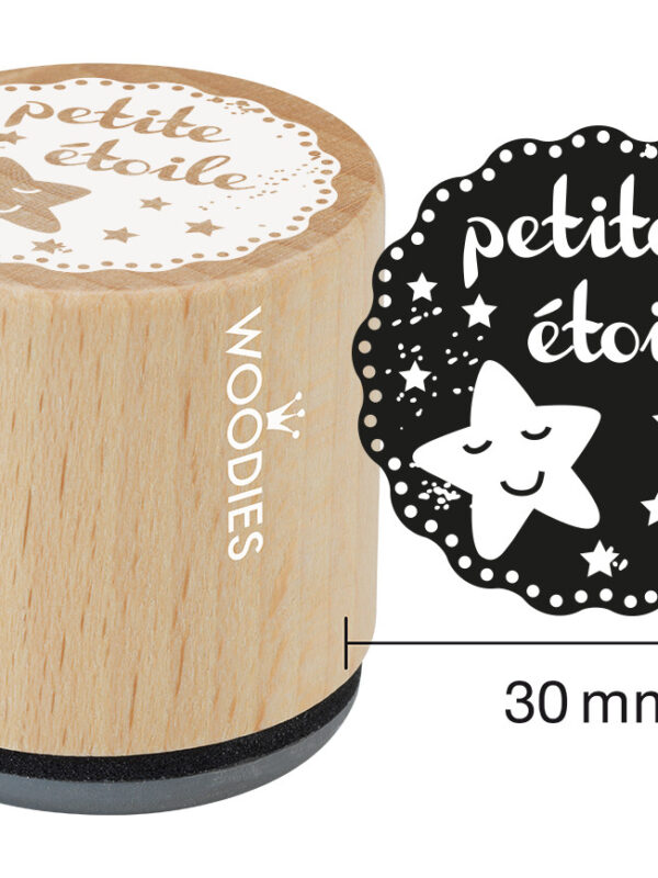Woodies Holzstempel 30 mm – Kleiner Stern