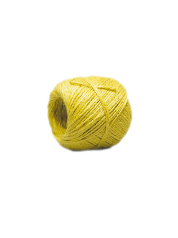 Jute touw 100 g geel