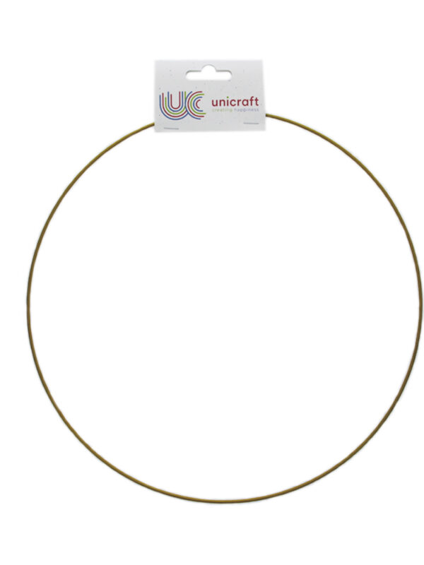 Metal ring gold Ø 45 cm epoxy
