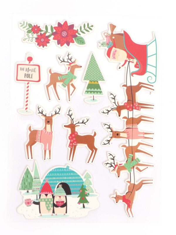 Stickers – Kerstmis (8 stuks)