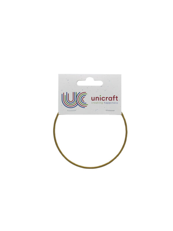 Metal ring gold Ø 10 cm epoxy